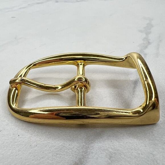 Vintage Gold Tone Simple Basic Belt Buckle for up to 1 Inch Belt - Picture 5 of 8